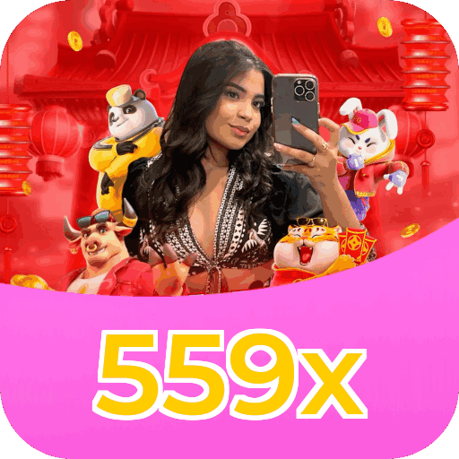Interface do aplicativo 559x mostrando jogos disponíveis no iOS e Android
